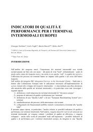 indicatori di qualità e performance per i terminal ... - Sietitalia.org