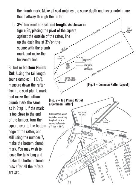 IRWINÂ® Rafter Square Reference Guide Complete Instruction Book ...