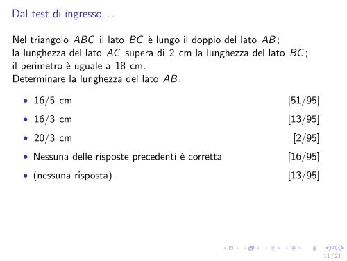 Regole di calcolo - Dipartimento di Matematica