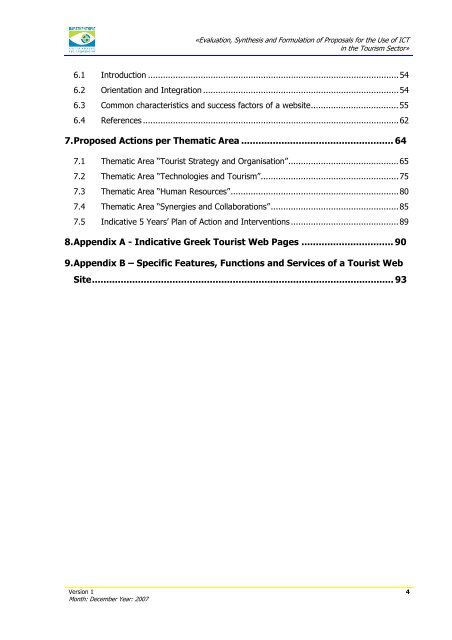 Evaluation, Synthesis and Formulation of Proposals for the Use of ...