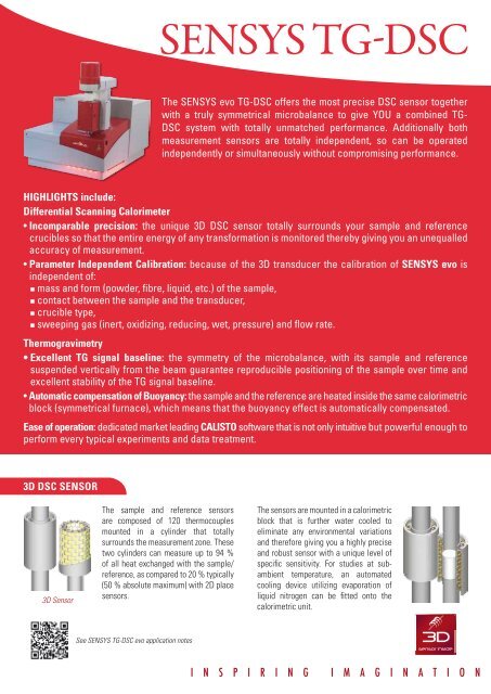 Sensys Evo TG-DSC - EXPERTA