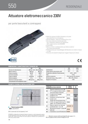 Attuatore elettromeccanico 230V - Faac