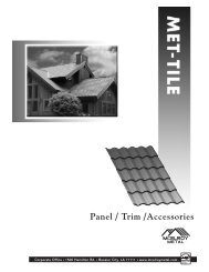 Met Tile Product Information - McElroy Metal