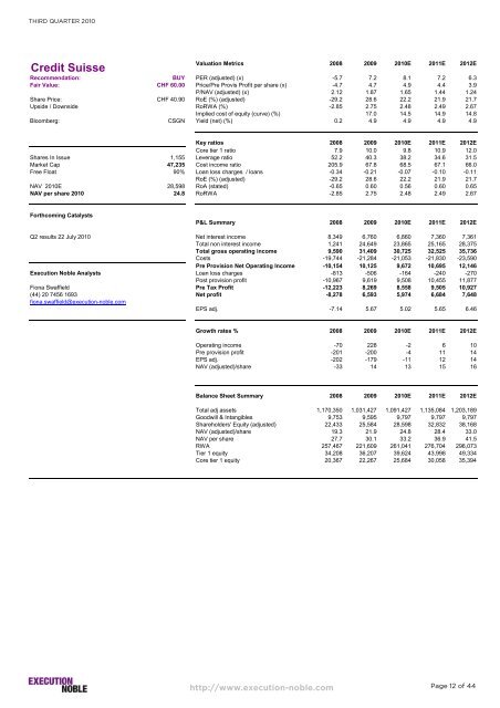 SILVER BULLETS - Espirito Santo Investment Bank incorporating ...