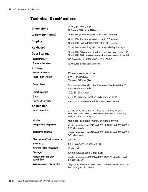 Atria 6100 Operator's manual - Roxon