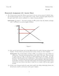 answer sheet for the second homework assignment