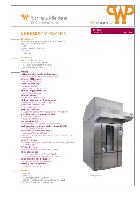 UNITHERMÃ‚Â® Stikkenofen - WP BAKERYGROUP