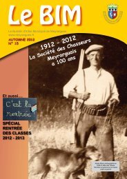 2012 La SociÃ©tÃ© des Chasseurs Meyrarguais a 100 ans - Mairie de ...