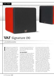 VAF Signature i90 - Ultra High-End Audio and Home Theater Review