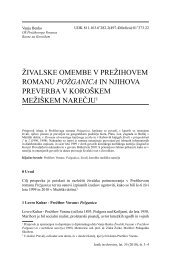 RAZPRAVE - Vanja Benko - Jezik in Slovstvo