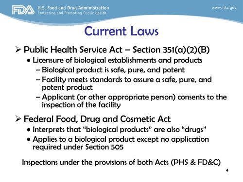 Regulatory Filing & Pre- License/Pre-Approval Inspections of ...