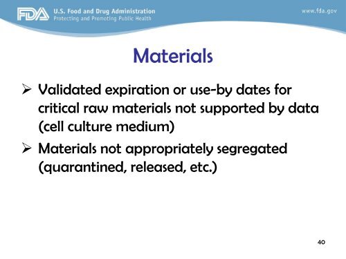 Regulatory Filing & Pre- License/Pre-Approval Inspections of ...