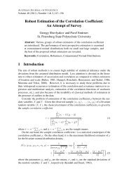 Robust Estimation of the Correlation Coefficient: An Attempt of ...