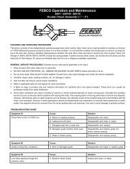 FEBCO Operation and Maintenance - Backflow Supply