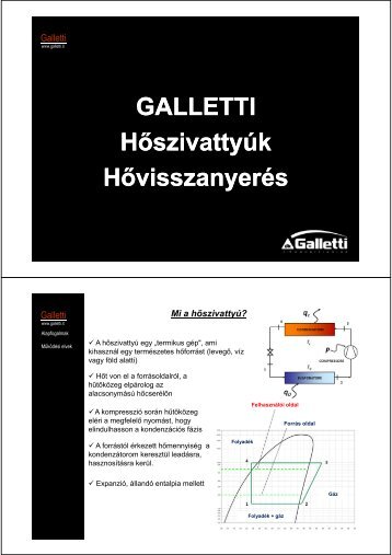 HÅszivattyÃºk, hÅvisszanyerÅk