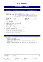 SAFETY DATA SHEET OBJET VEROBLUE RGD840 - Laser Lines Ltd.