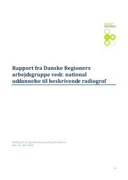 Rapport fra Danske Regioners arbejdsgruppe vedr. national ...