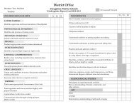 Kindergarten Standards Based Report Card - Stoughton Public ...