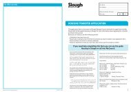 Transfer application form - Slough Borough Council