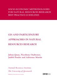 GIS and Participatory Approaches in Natural Resources Research