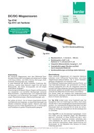 MTS-Datenblatt Typen 8740, 8741, PDF-Datei ... - Industrie-Schweiz