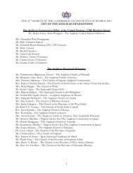 List of Delegates - Anglican Communion