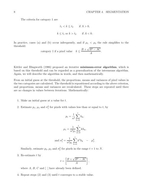 Chapter 4 SEGMENTATION