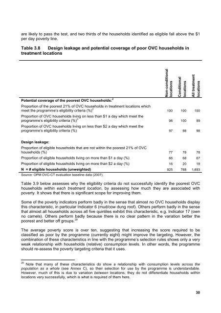 Kenya OVC-CT Programme Operational and Impact Evaluation