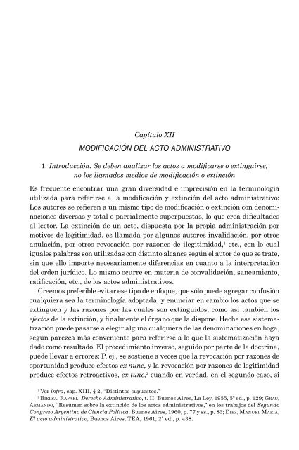 MODIFICACIÓN DEL ACTO ADMINISTRATIVO - Agustín Gordillo