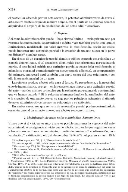 MODIFICACIÓN DEL ACTO ADMINISTRATIVO - Agustín Gordillo