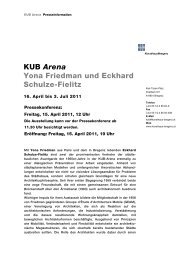 KUB Arena Yona Friedman und Eckhard Schulze-Fielitz