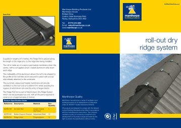 roll-out dry ridge system