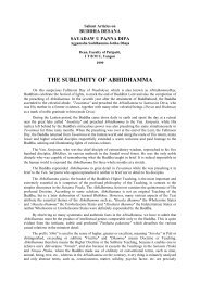 THE SUBLIMITY OF ABHIDHAMMA - Abhidhamma.com