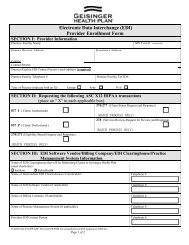 Provider Enrollment Form - Geisinger Health Plan