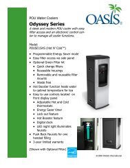 POU Water Coolers Odyssey Series - Oasis International