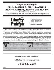 Installation Manual - Liberty Pumps