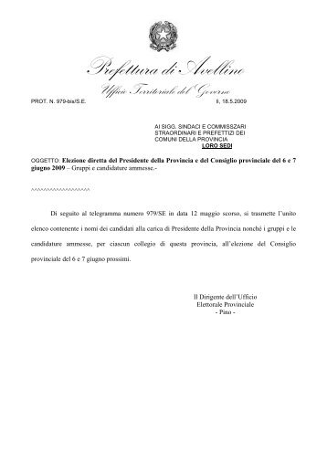 Prefettura di Avellino UTG