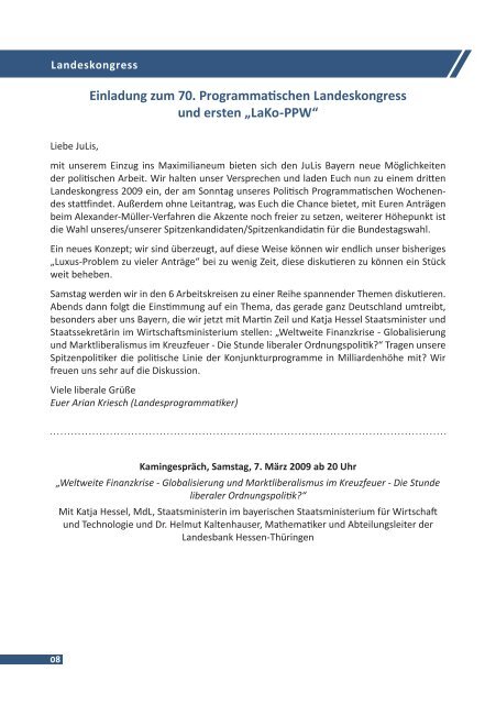 Schwerpunktthema Wirtschafts- und Finanzpolitik - JuLis Bayern