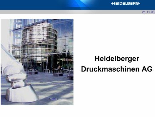 Heidelberger Druckmaschinen AG