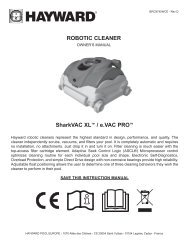 SharkVAC XL/ eVAC PRO ROBOTIC CLEANER - Hayward Pool ...