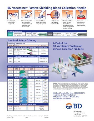 BD Vacutainer® Passive Shielding Blood Collection Needle