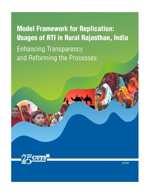 Usages of RTI in Rural Rajasthan, India - Consumer Unity & Trust ...