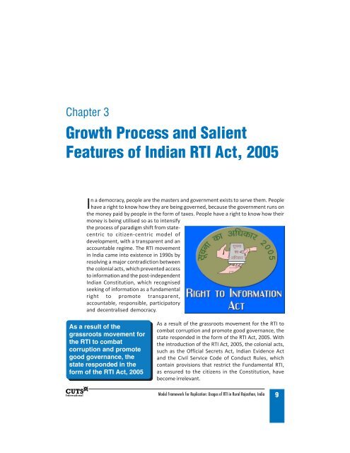 Usages of RTI in Rural Rajasthan, India - Consumer Unity & Trust ...