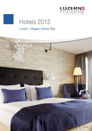 HotelbroschÃ¼re 2013 (PDF, 3.9 MB) - Luzern Hotels