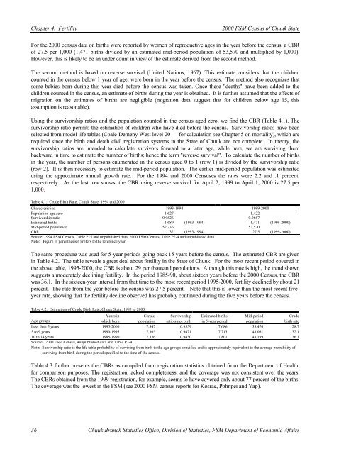 Chuuk State Census Report - pacificweb.org