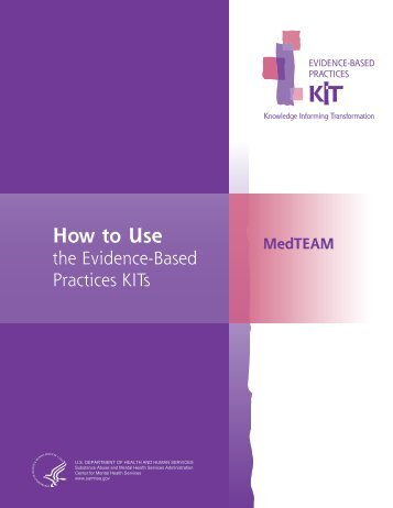 How to Use the Evidence-Based Practices KITs - SAMHSA Store ...