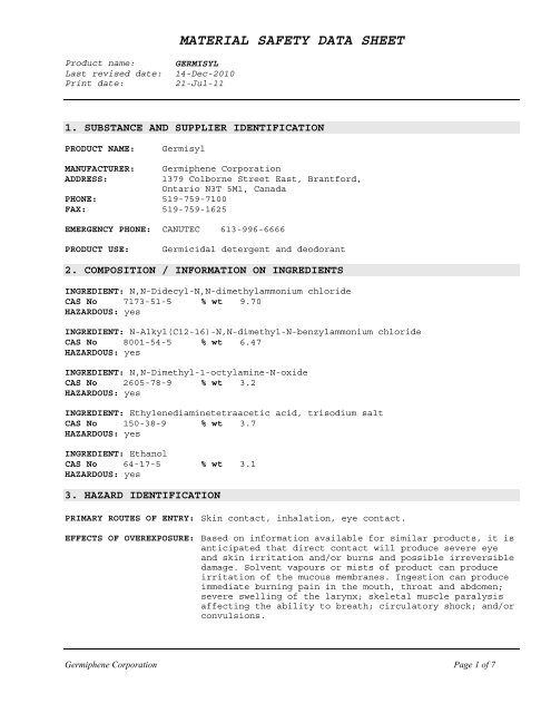 Germisyl - Germiphene