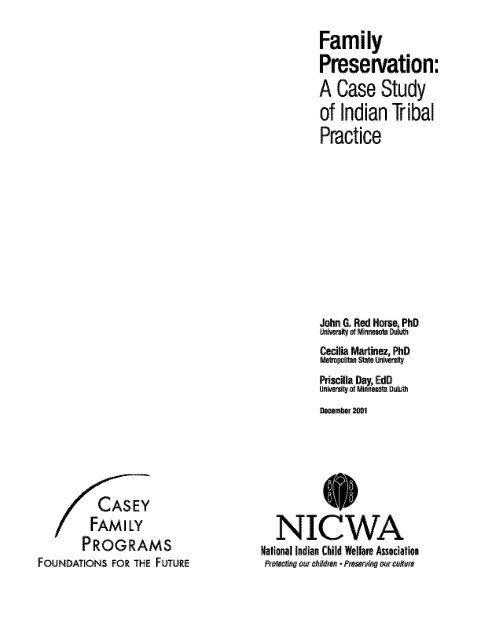Family preservation - National Indian Child Welfare Association