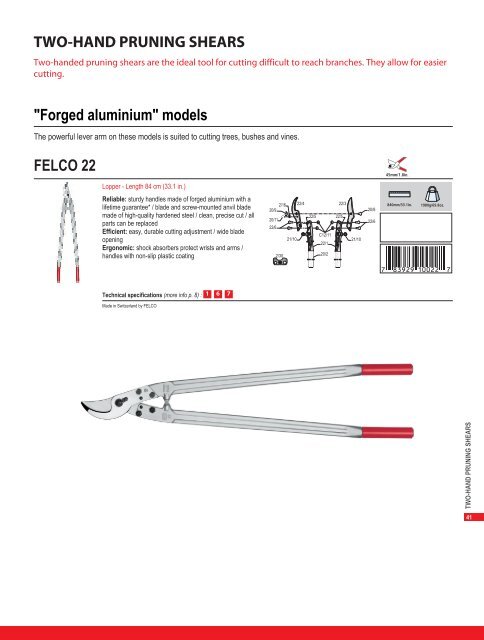 General catalogue - Felco