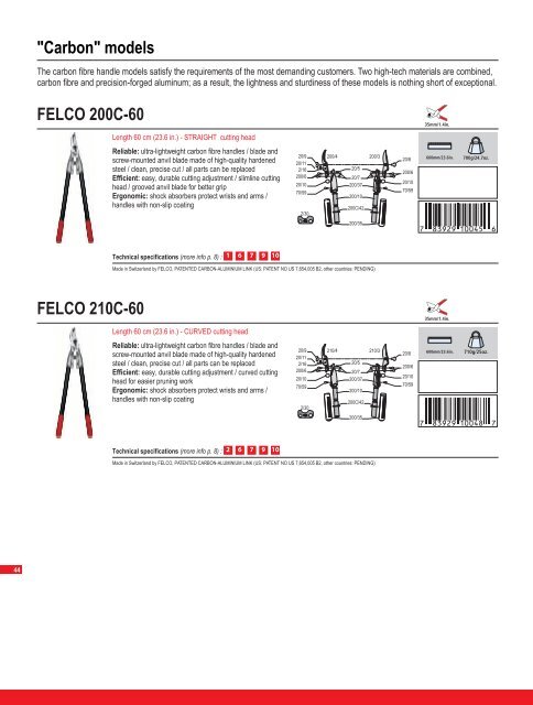 General catalogue - Felco